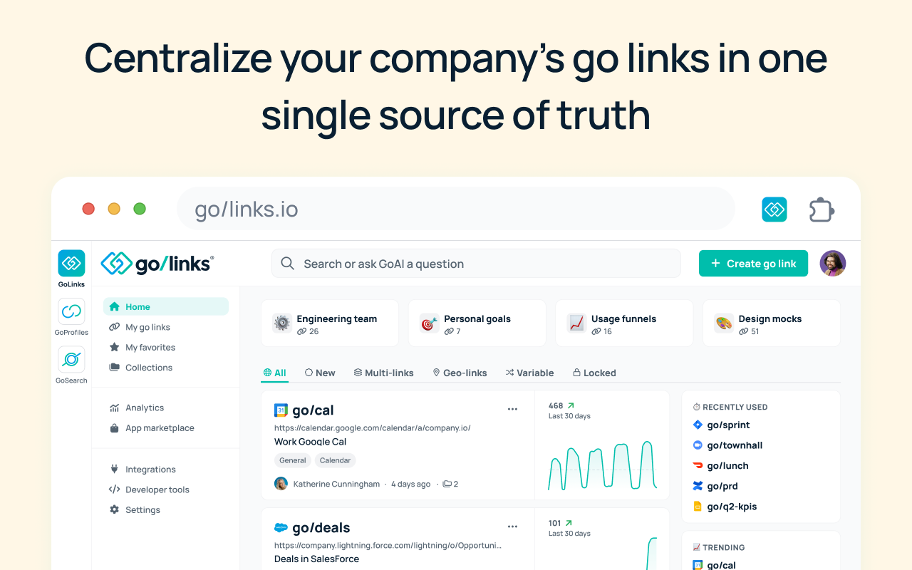 GoLinks chrome谷歌浏览器插件_扩展第2张截图