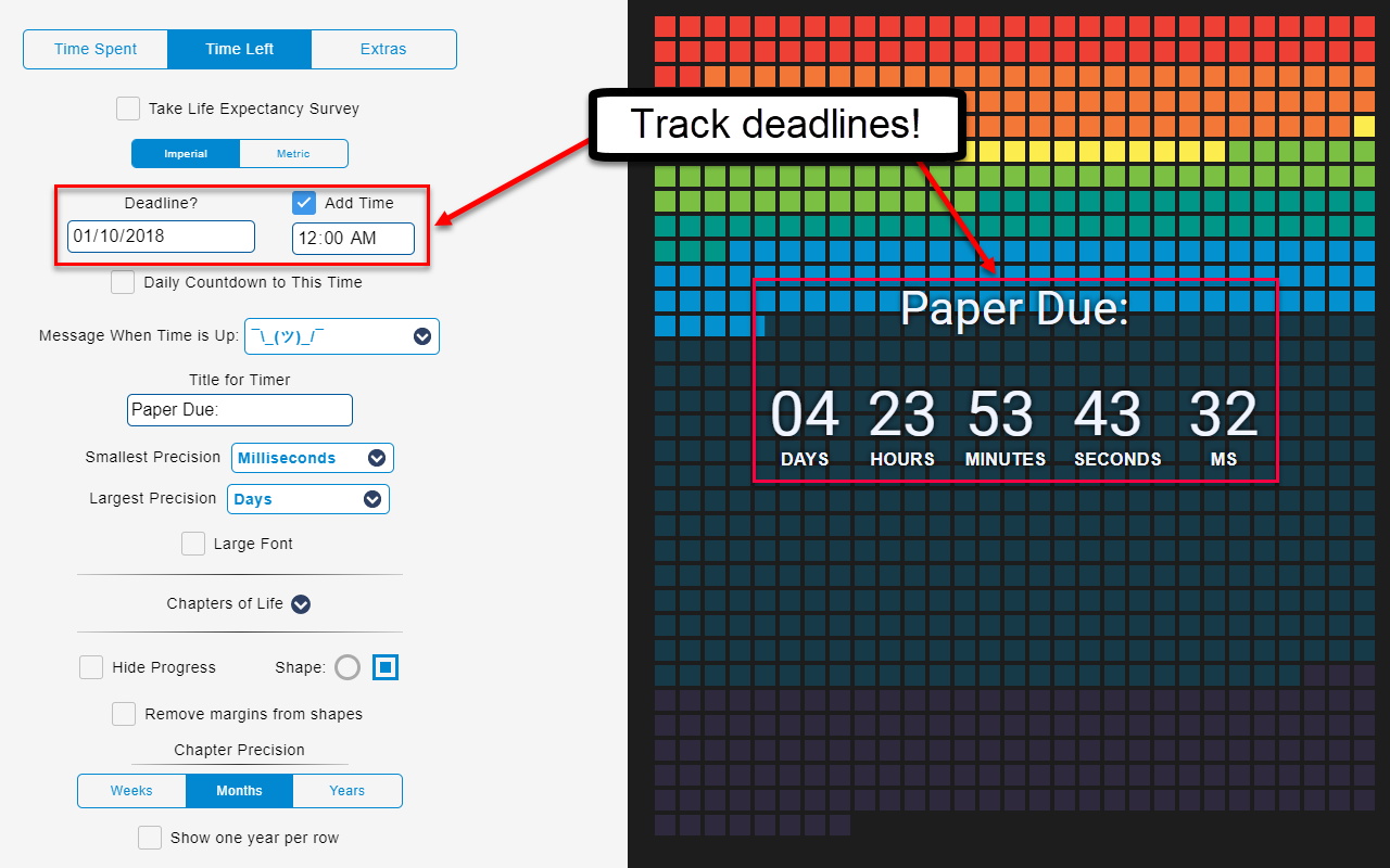 Mortality - Death Clock - New Tab chrome谷歌浏览器插件_扩展第5张截图