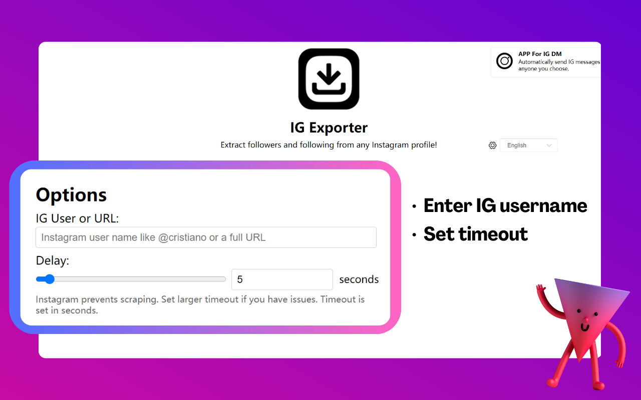 Ins粉丝导出工具 : IG Follower Export Tool - IG Tools chrome谷歌浏览器插件_扩展第4张截图