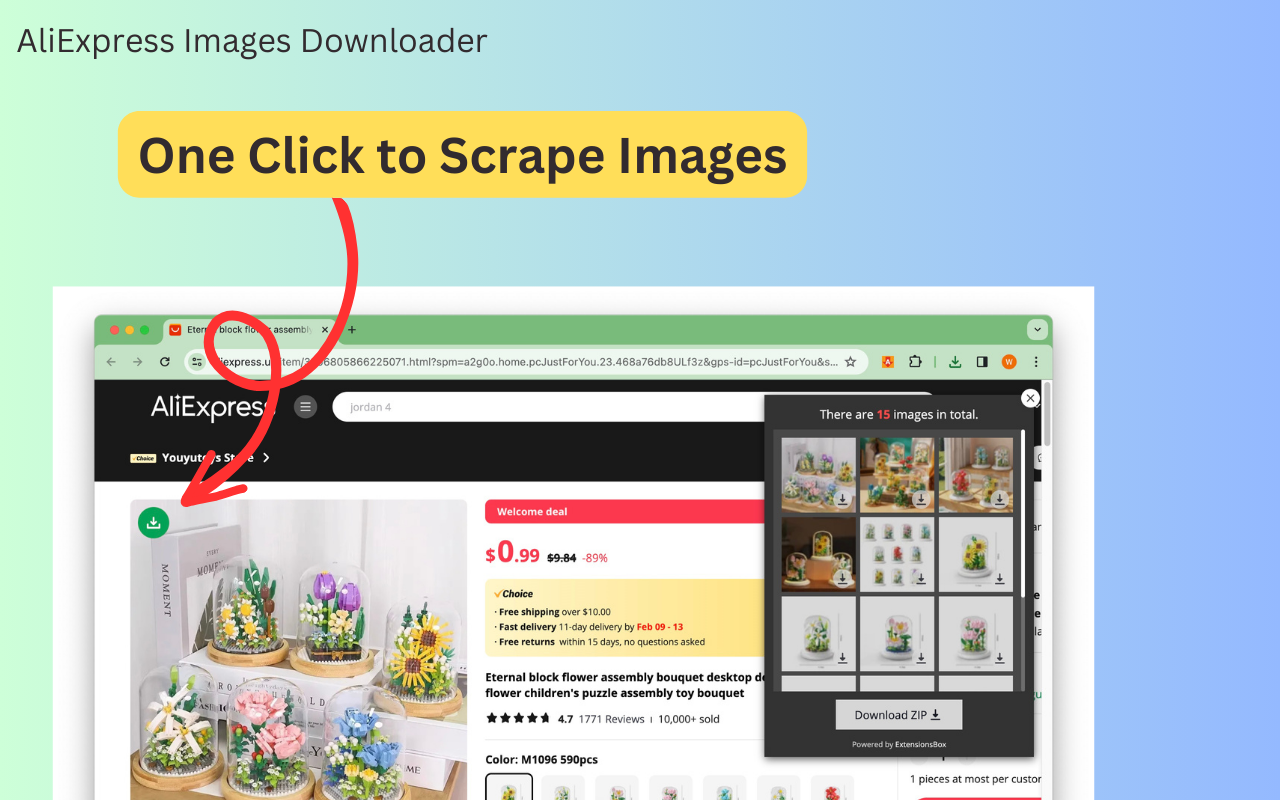 AliExpress 速卖通图片下载器 chrome谷歌浏览器插件_扩展第1张截图