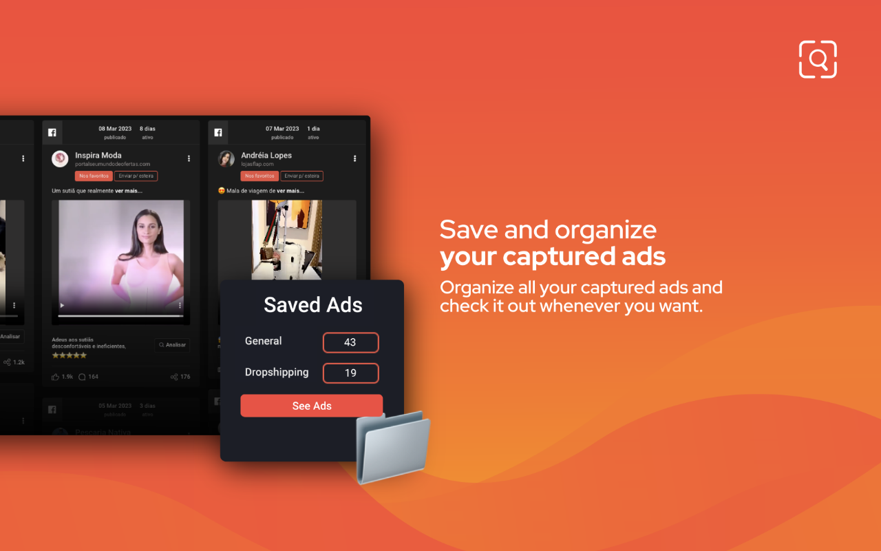 Adminer - Capturar anúncios e produtos grátis chrome谷歌浏览器插件_扩展第1张截图