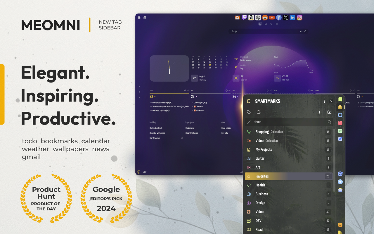 Sidebar: ChatGPT, 书签, GPT-4o | Meomni chrome谷歌浏览器插件_扩展第3张截图