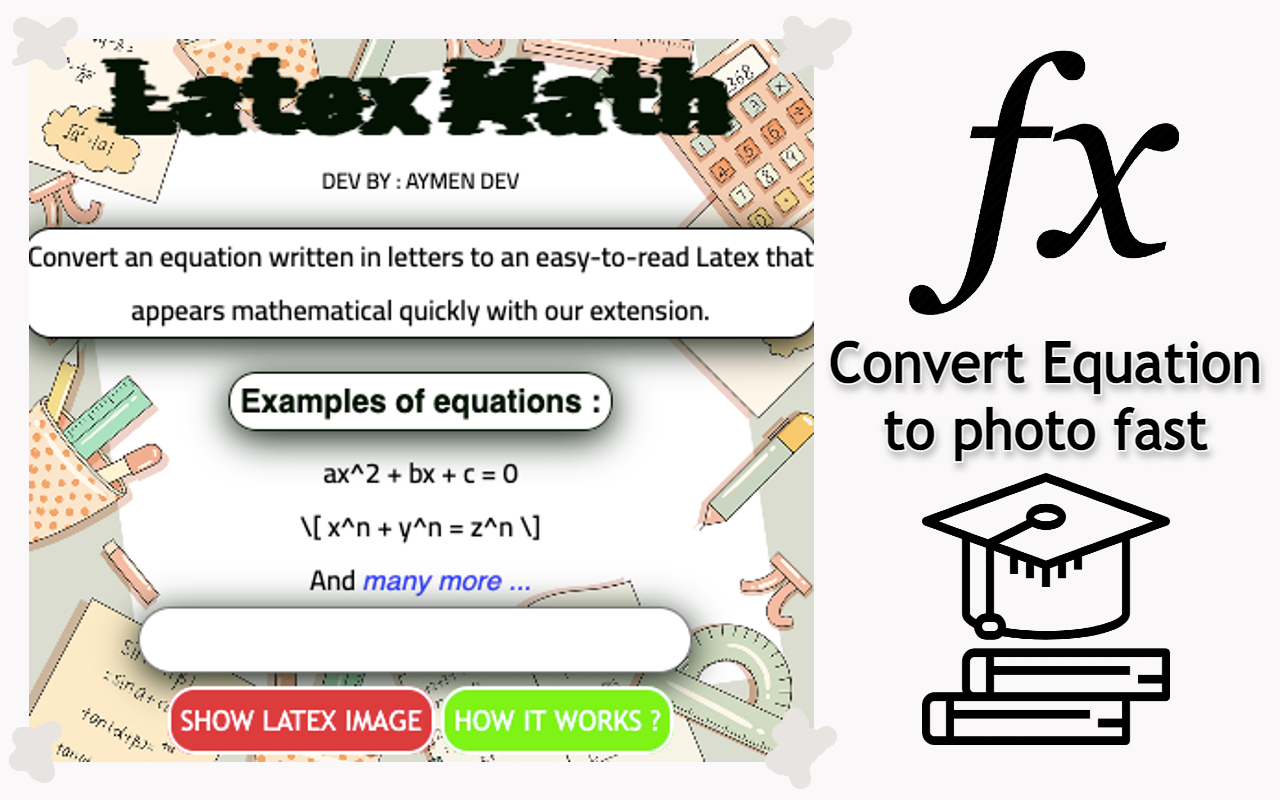 Latex Math chrome谷歌浏览器插件_扩展第1张截图