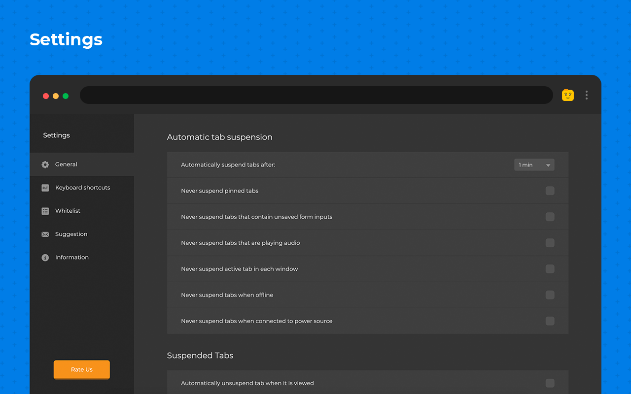 Tab Suspender chrome谷歌浏览器插件_扩展第4张截图