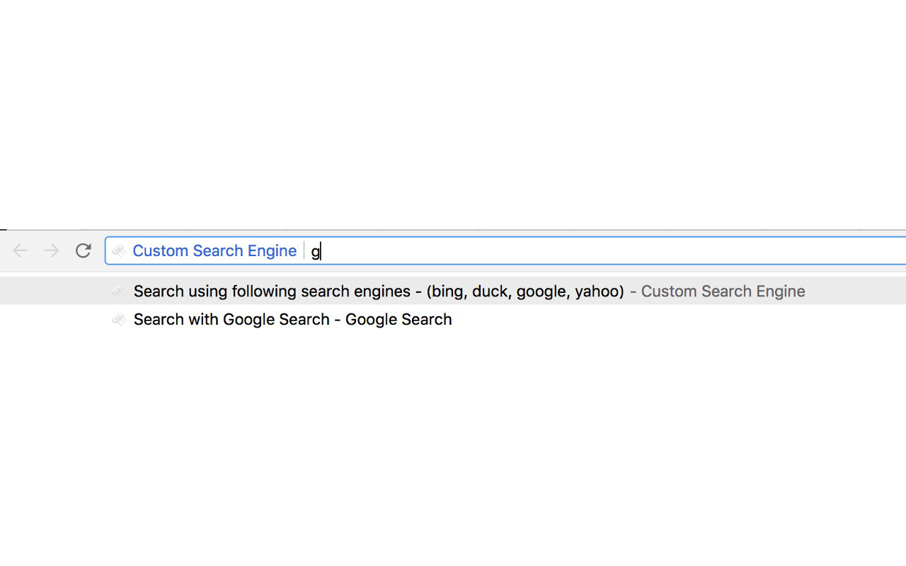 Custom Search Engine chrome谷歌浏览器插件_扩展第1张截图