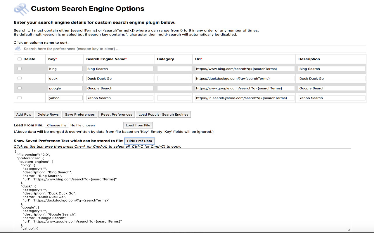 Custom Search Engine chrome谷歌浏览器插件_扩展第2张截图