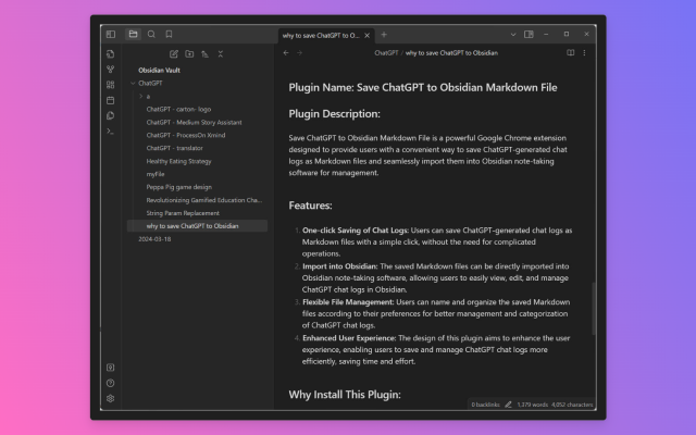 导出ChatGPT聊天记录为markdown文件 chrome谷歌浏览器插件_扩展第3张截图