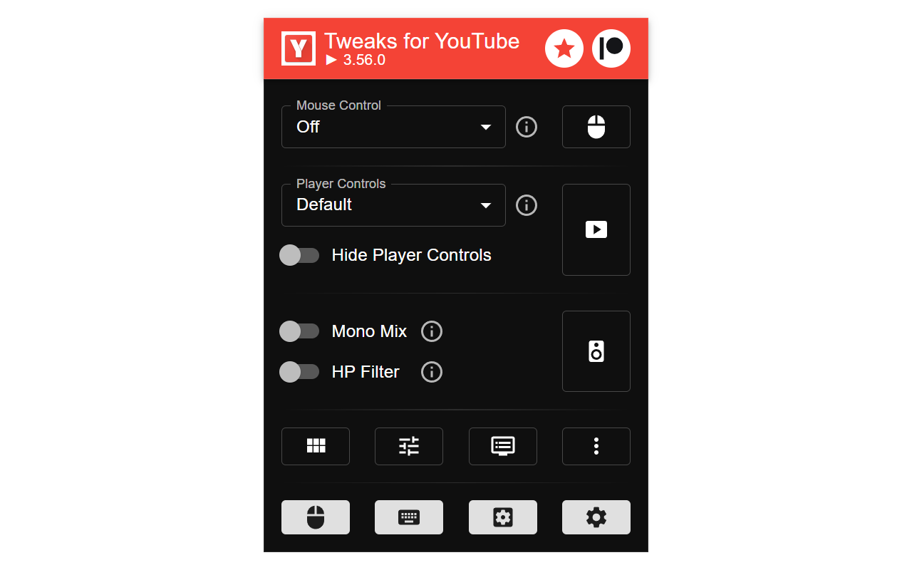 Tweaks for YouTube chrome谷歌浏览器插件_扩展第4张截图