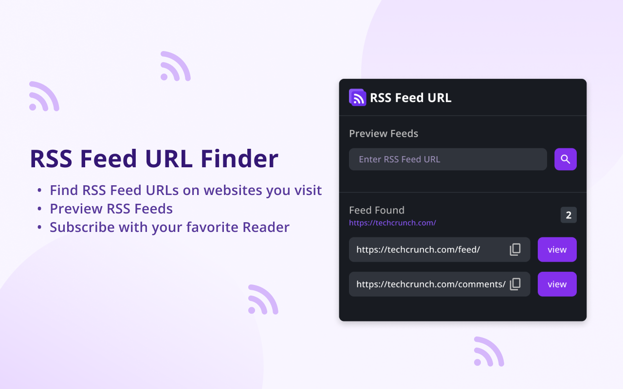 RSS Feed URL Finder chrome谷歌浏览器插件_扩展第1张截图