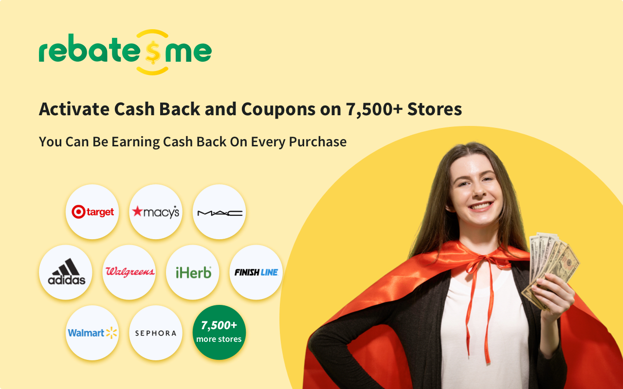 The RebatesMe Cash Back Button chrome谷歌浏览器插件_扩展第1张截图