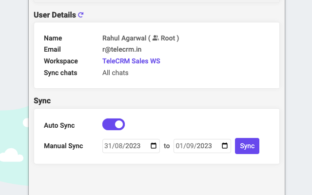 TeleCRM Sync Chats to CRM for WhatsApp™ chrome谷歌浏览器插件_扩展第1张截图