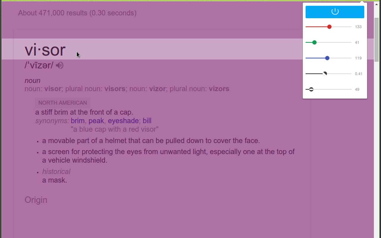 Visor chrome谷歌浏览器插件_扩展第3张截图