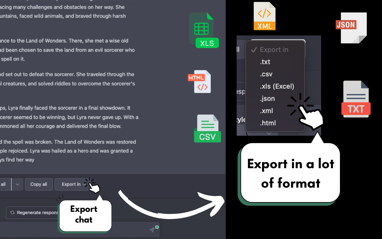 Chatpgt Copy Export Clipboard chrome谷歌浏览器插件_扩展第1张截图