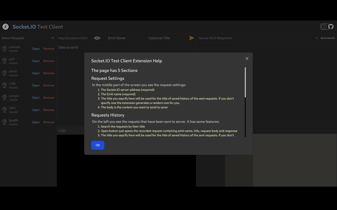 Socket.IO Test Client chrome谷歌浏览器插件_扩展第1张截图