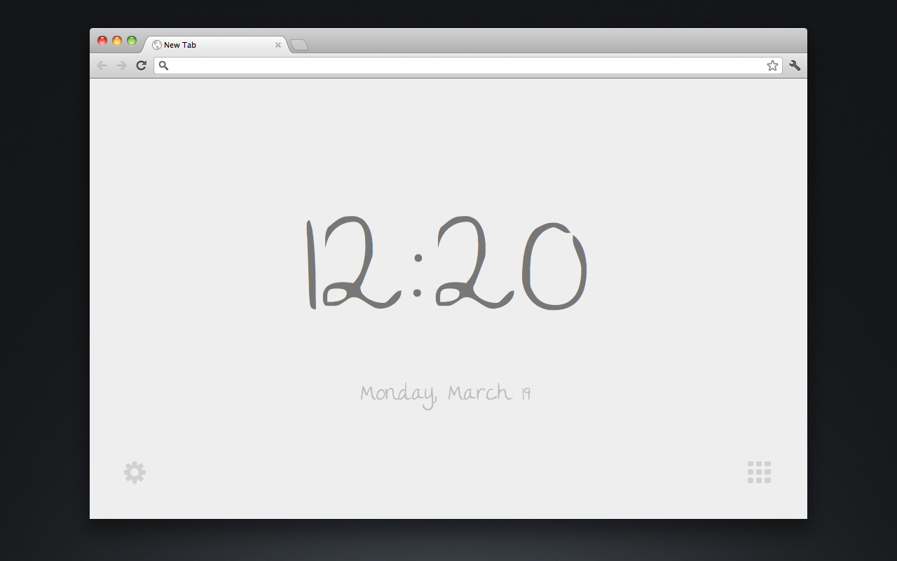 New Tab Clock chrome谷歌浏览器插件_扩展第3张截图
