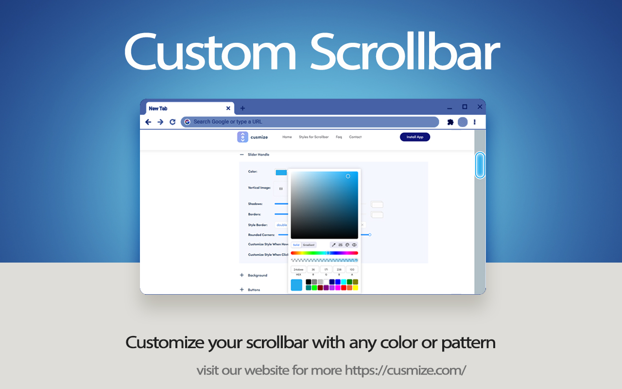 Customize Scrollbar chrome谷歌浏览器插件_扩展第3张截图