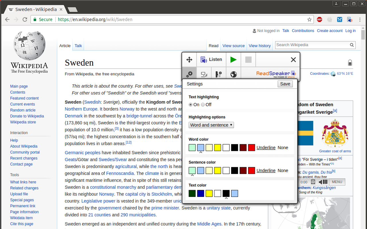 ReadSpeaker® TextAid for Chrome chrome谷歌浏览器插件_扩展第4张截图