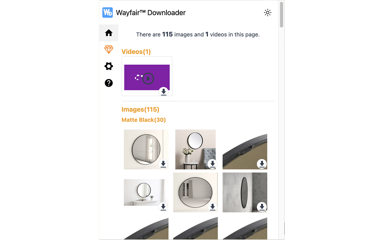 Wayfair™ Downloader | Download images & videos chrome谷歌浏览器插件_扩展第1张截图