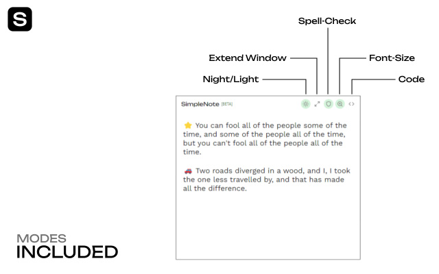 SimpleNote chrome谷歌浏览器插件_扩展第3张截图