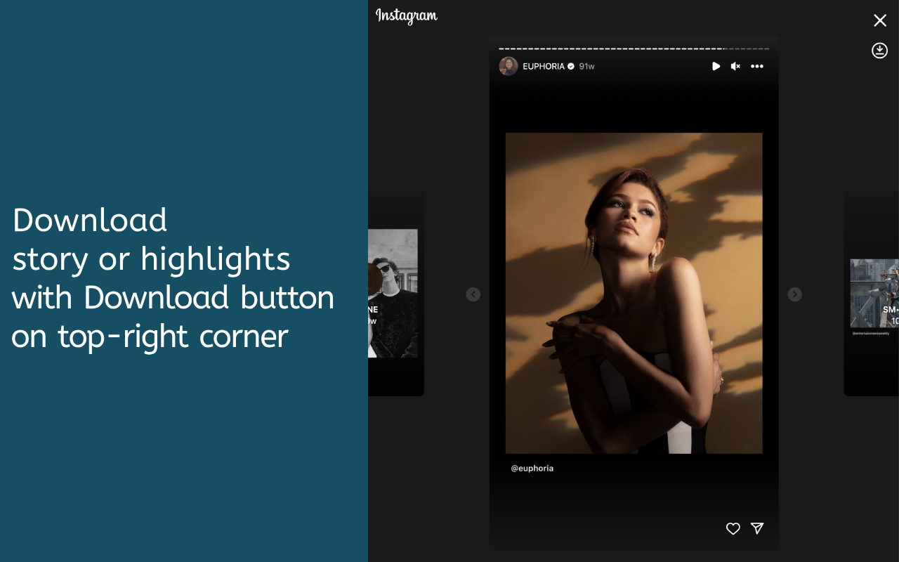 IMDownloader | Download story reels highlight image and video chrome谷歌浏览器插件_扩展第4张截图