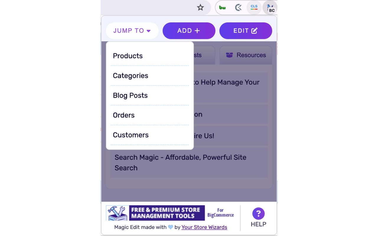 Your Store Wizards Magic Edit (Multiplatform) chrome谷歌浏览器插件_扩展第1张截图