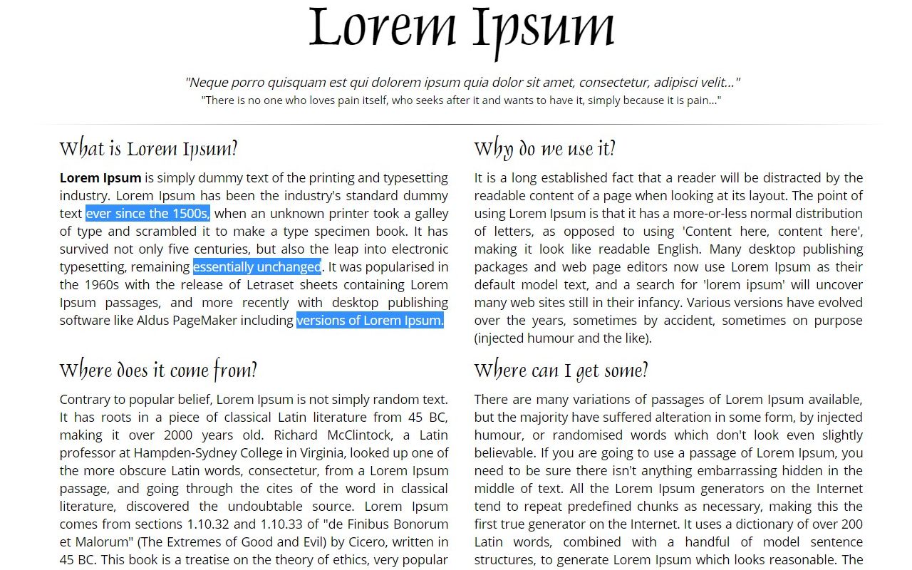 MultiLine Text Selection chrome谷歌浏览器插件_扩展第3张截图