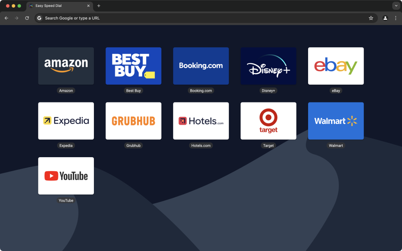 Easy Speed Dial chrome谷歌浏览器插件_扩展第1张截图