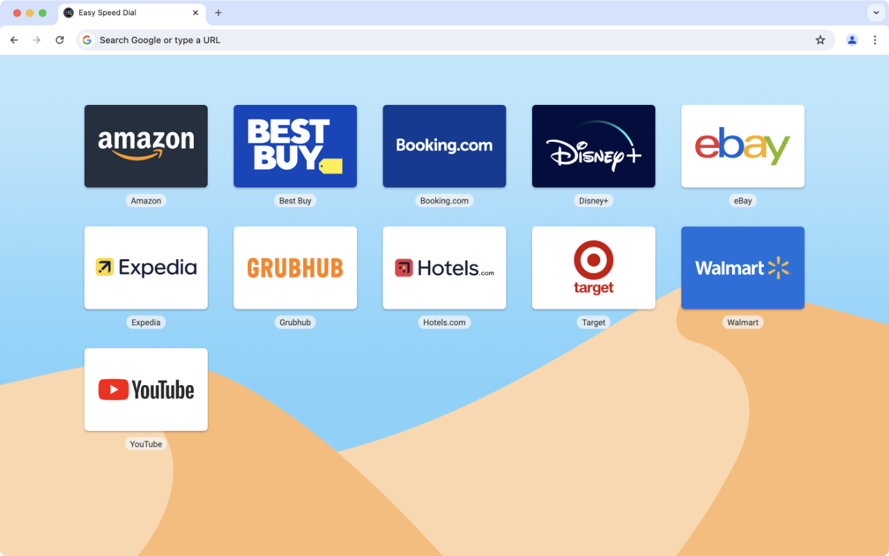 Easy Speed Dial chrome谷歌浏览器插件_扩展第2张截图