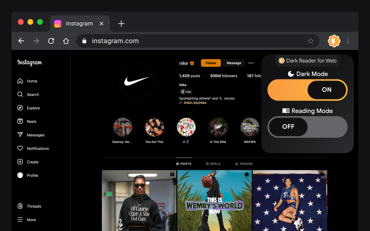Dark Theme for Chrome chrome谷歌浏览器插件_扩展第1张截图