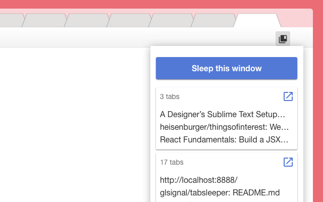 tabsleeper chrome谷歌浏览器插件_扩展第1张截图