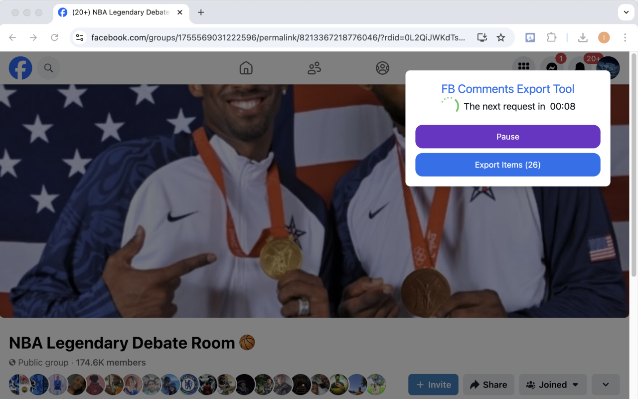 FB评论导出工具 chrome谷歌浏览器插件_扩展第4张截图