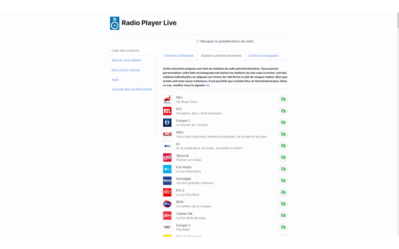 Radio Player Live chrome谷歌浏览器插件_扩展第1张截图