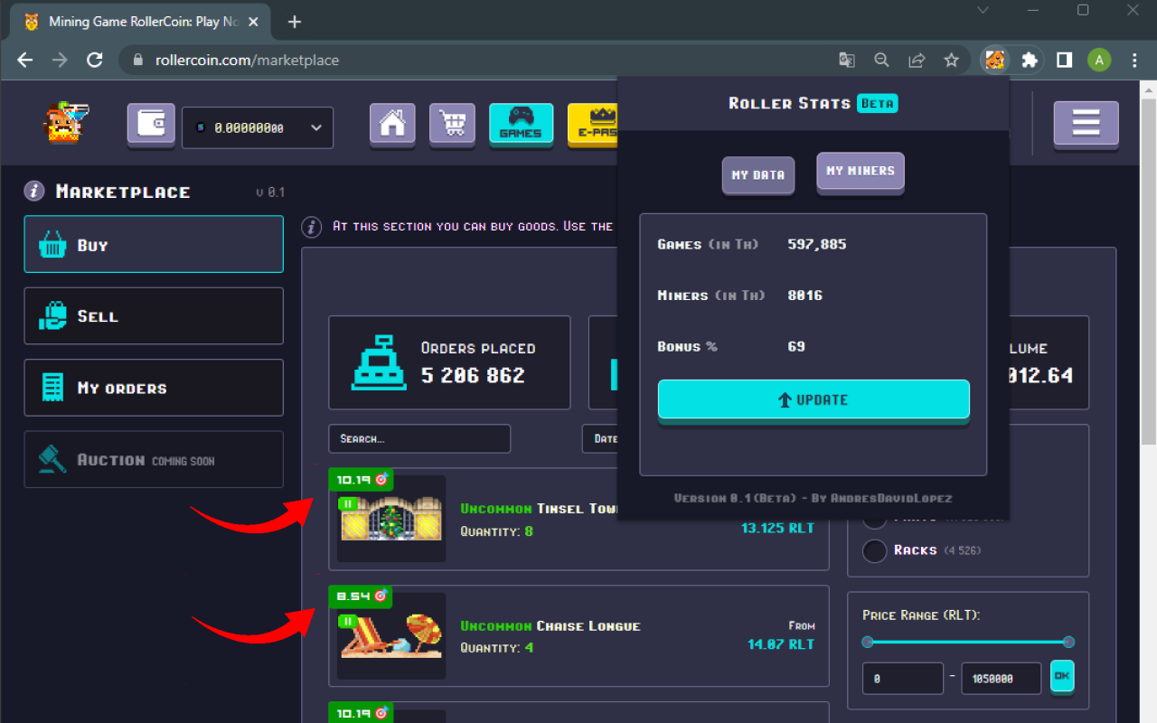 Roller Stats chrome谷歌浏览器插件_扩展第1张截图