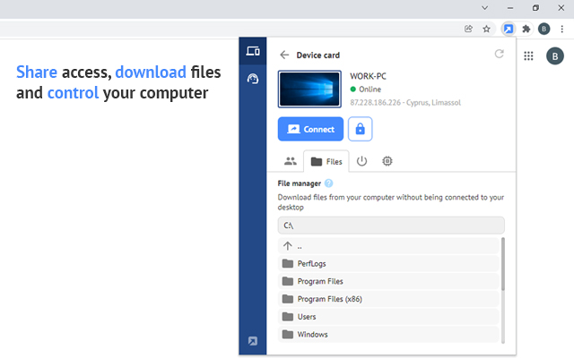 Getscreen.me - Remote Desktop Access chrome谷歌浏览器插件_扩展第3张截图