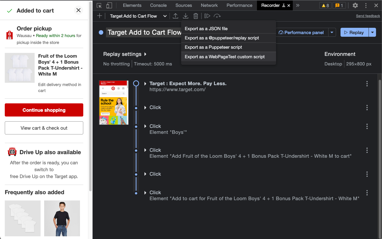 WebPageTest Recorder Extension chrome谷歌浏览器插件_扩展第2张截图