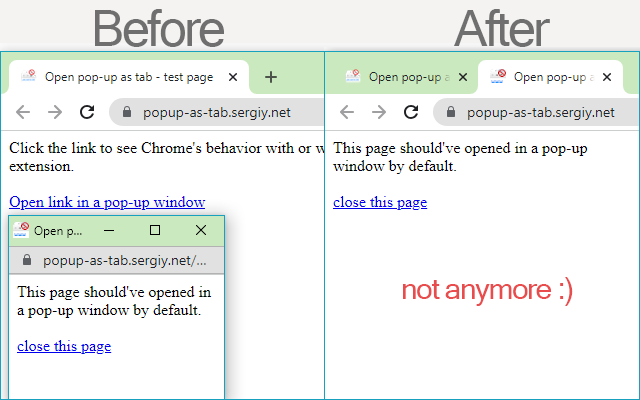 Open pop-up as tab chrome谷歌浏览器插件_扩展第1张截图