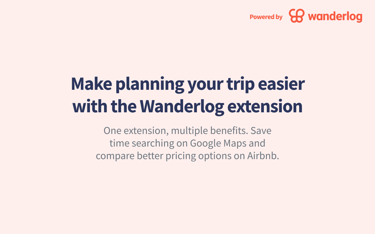 Wanderlog: search & save Google Maps places chrome谷歌浏览器插件_扩展第3张截图