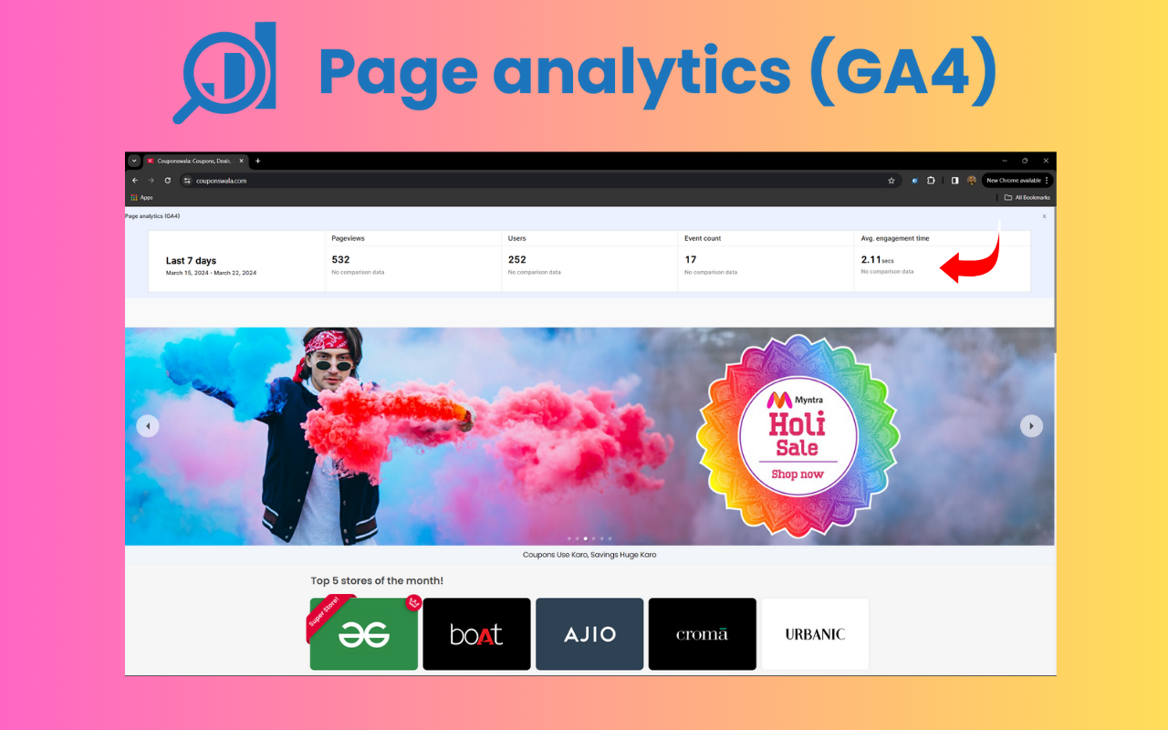 Page analytics (GA4) chrome谷歌浏览器插件_扩展第1张截图