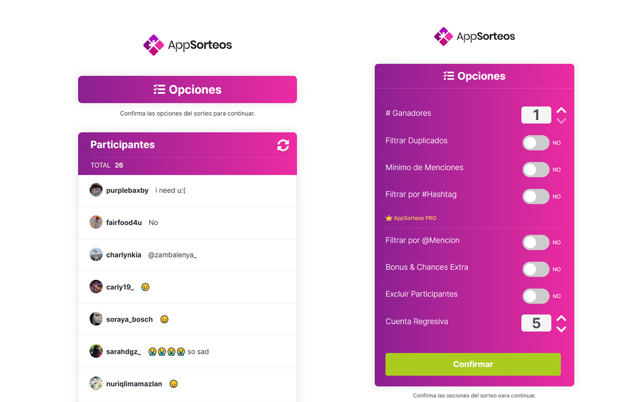 AppSorteos - Sorteos, Insights para Instagram chrome谷歌浏览器插件_扩展第2张截图
