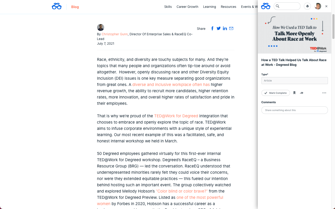 Degreed Extension chrome谷歌浏览器插件_扩展第2张截图