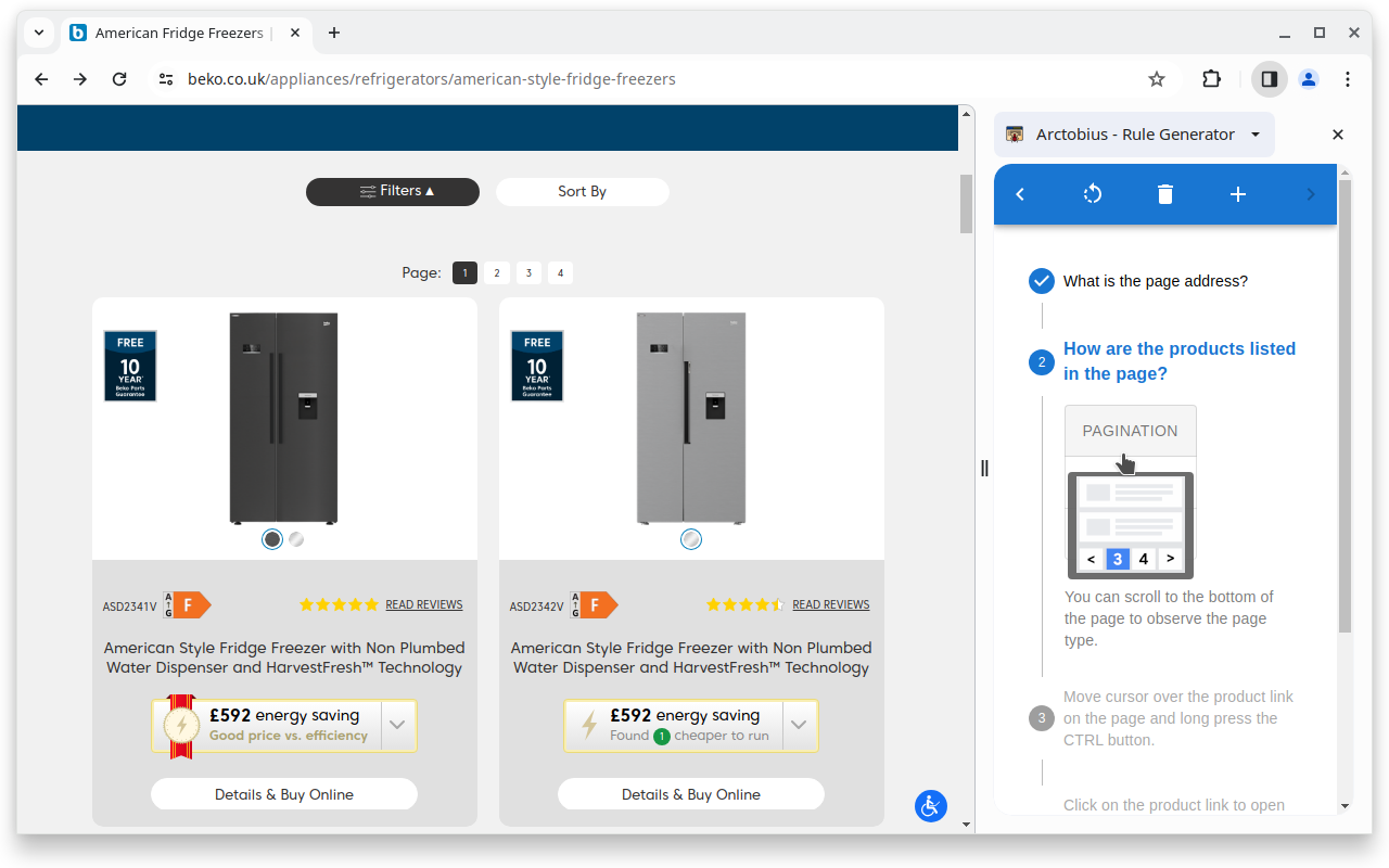 Arctobius - Web Crawler chrome谷歌浏览器插件_扩展第4张截图