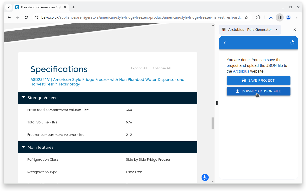 Arctobius - Web Crawler chrome谷歌浏览器插件_扩展第5张截图