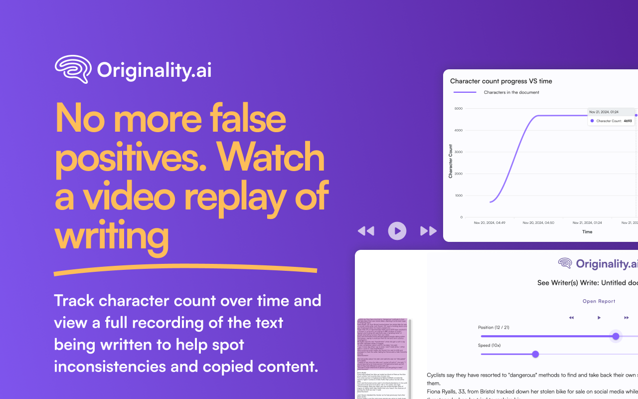 AI Detector and Human Writing Report - Originality.ai chrome谷歌浏览器插件_扩展第2张截图