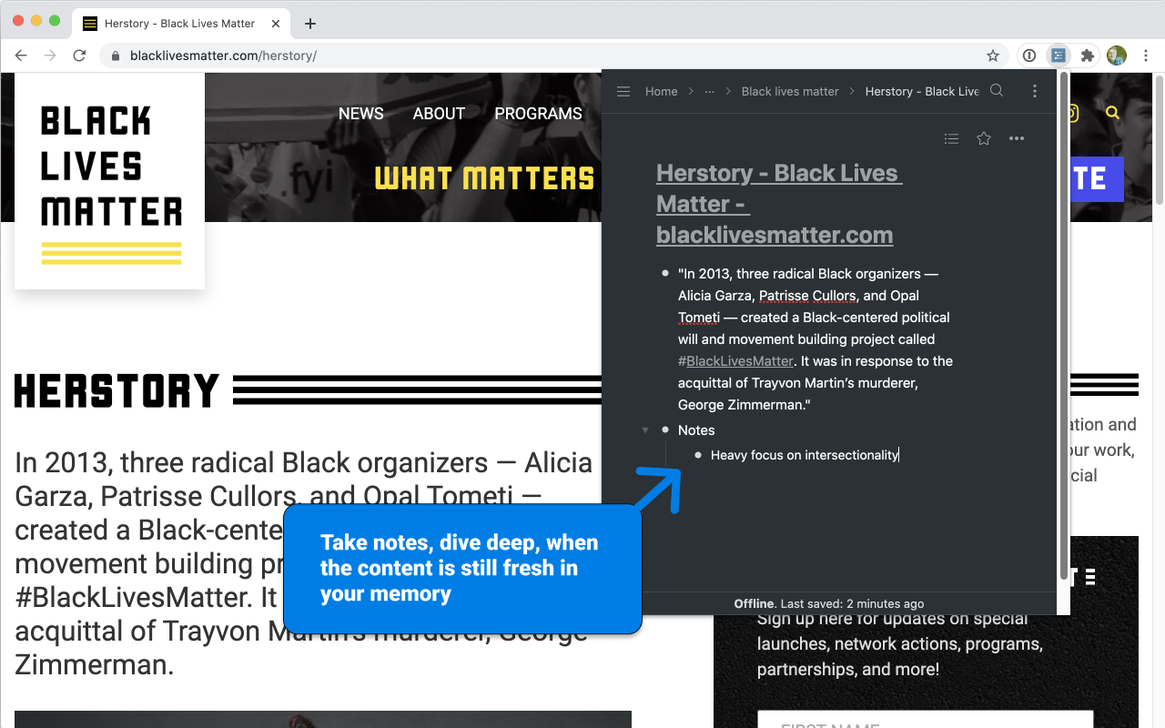 Workflowy Web Clipper chrome谷歌浏览器插件_扩展第2张截图