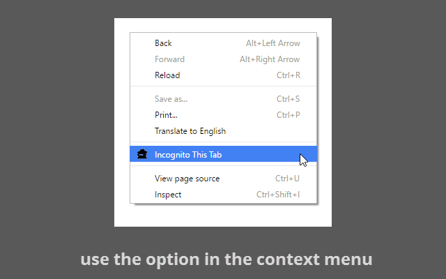 Incognito This Tab chrome谷歌浏览器插件_扩展第2张截图