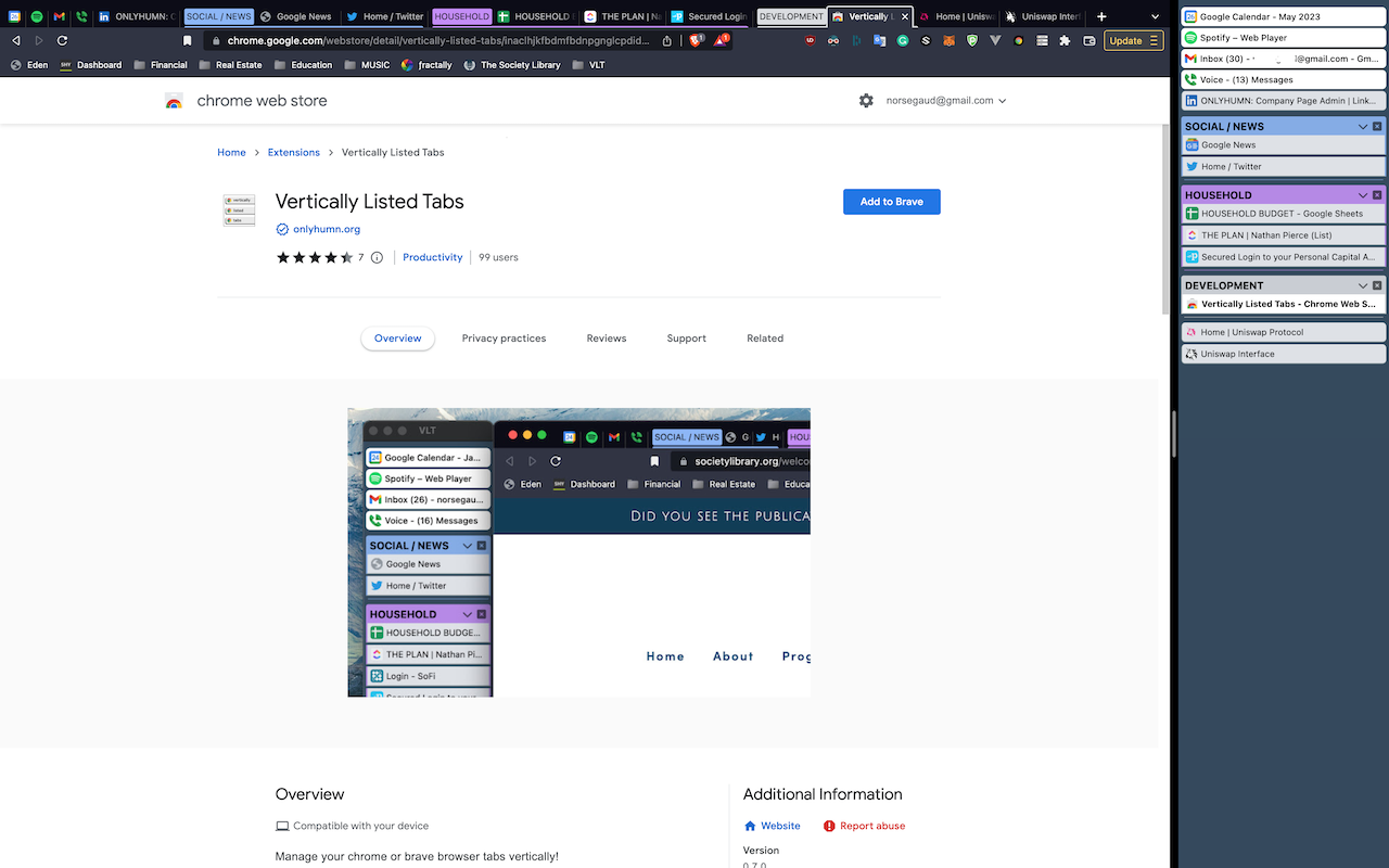 Vertically Listed Tabs chrome谷歌浏览器插件_扩展第1张截图