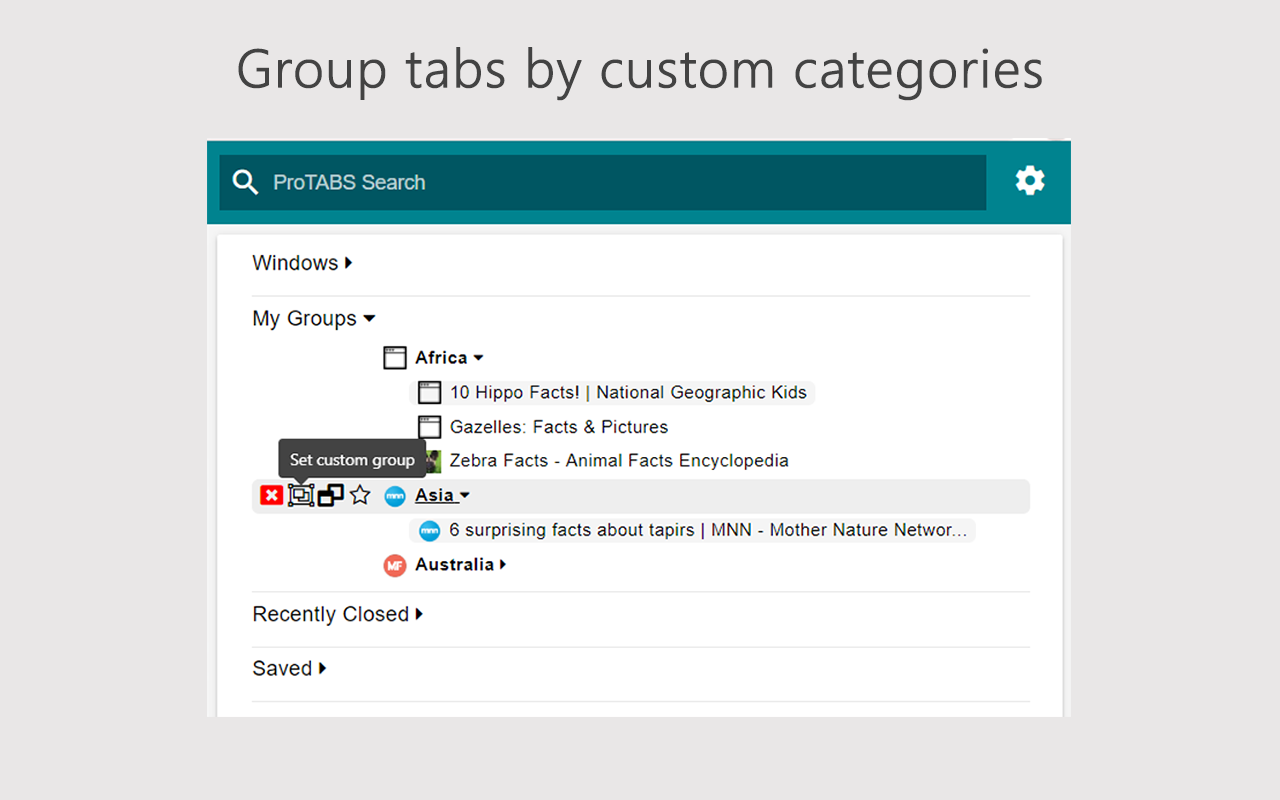 ProTABS - The Tab Manager for Pros chrome谷歌浏览器插件_扩展第4张截图