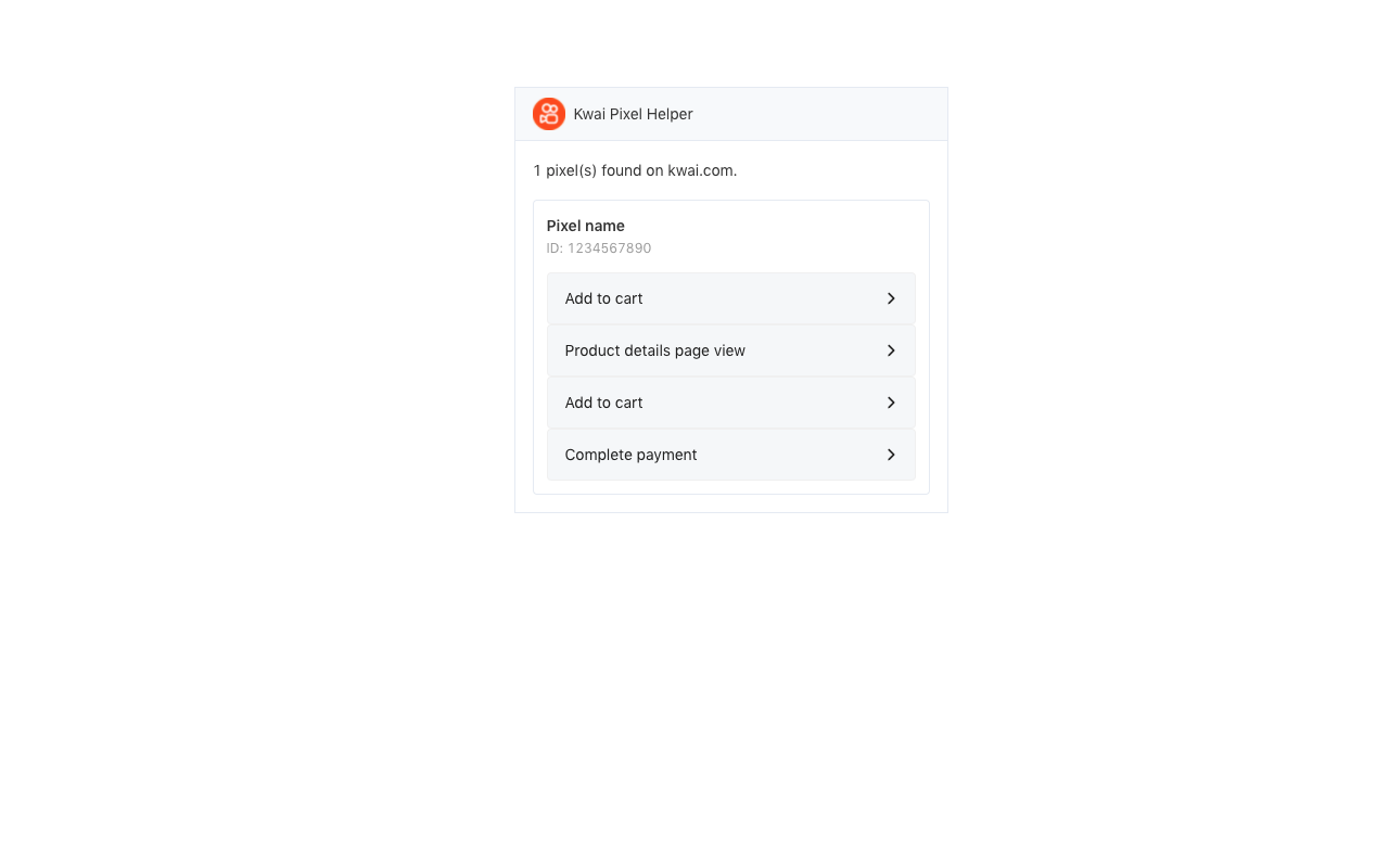 Kwai Pixel Helper chrome谷歌浏览器插件_扩展第2张截图