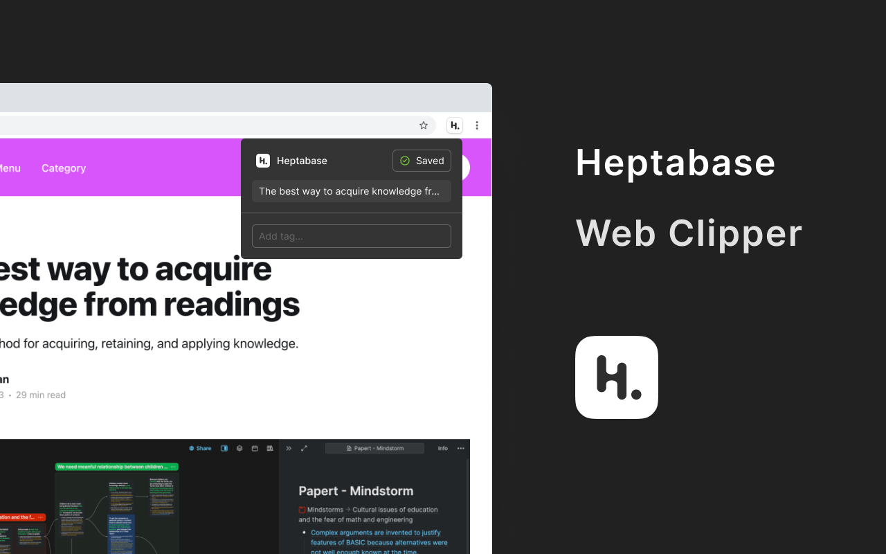 Heptabase Web Clipper chrome谷歌浏览器插件_扩展第1张截图
