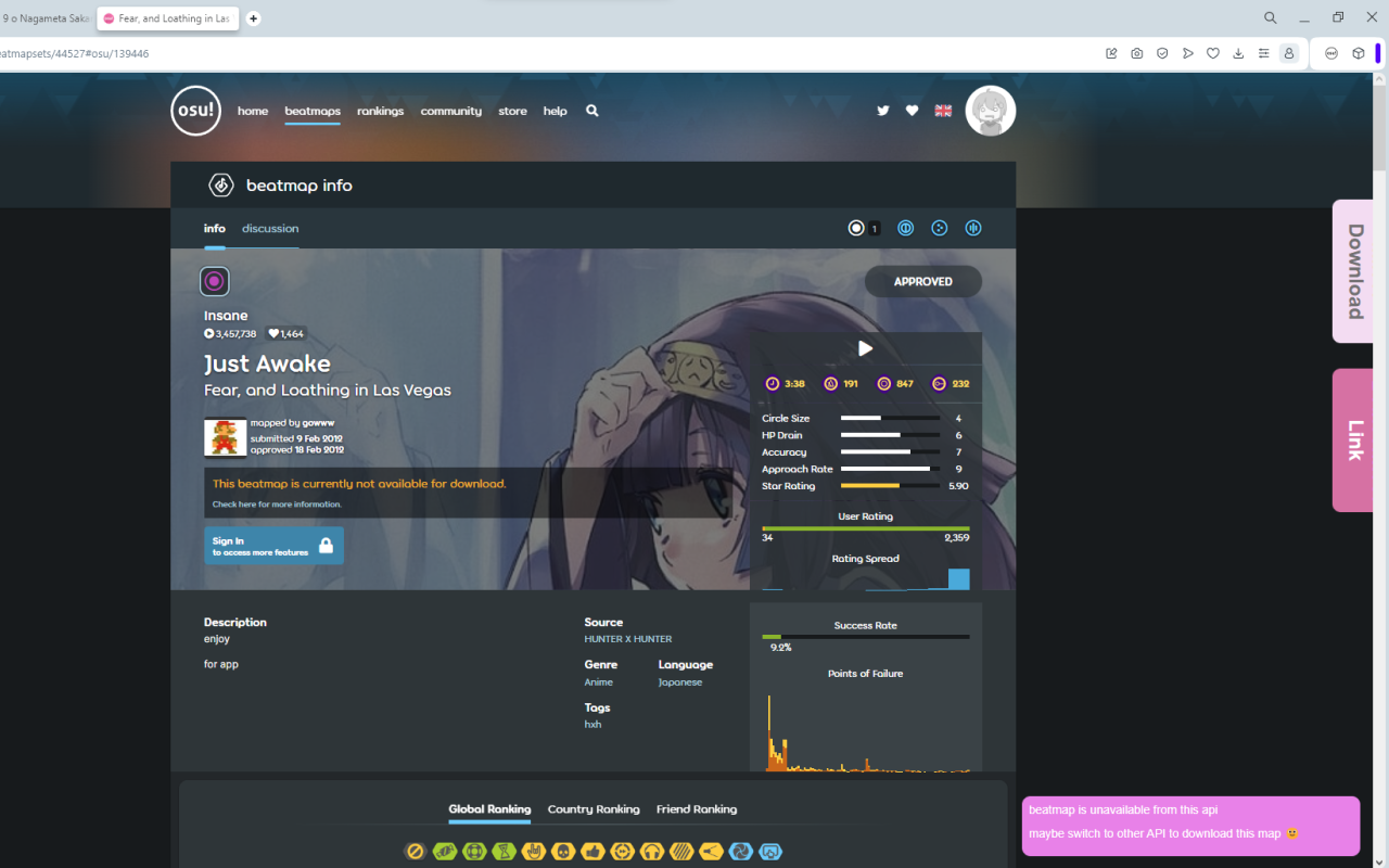 Joak's osu mirror download chrome谷歌浏览器插件_扩展第1张截图